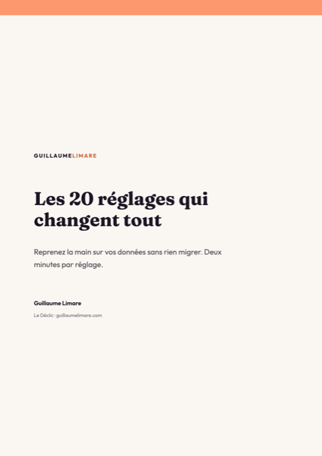 Couverture de l'ebook Les 20 réglages qui changent tout